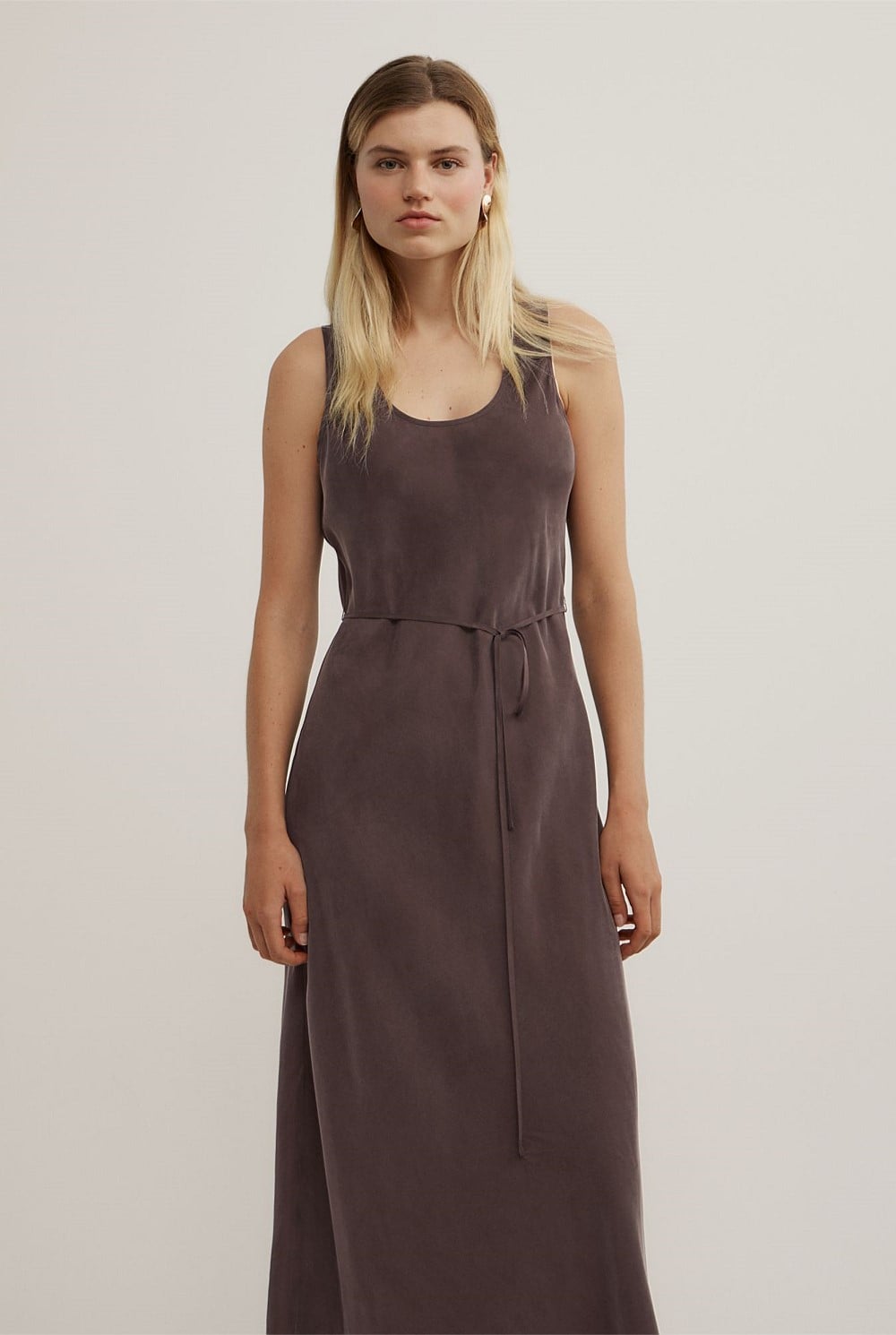Scoop Cupro Dress
