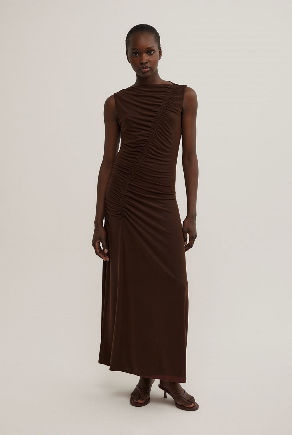 Asymmetric Gather Dress