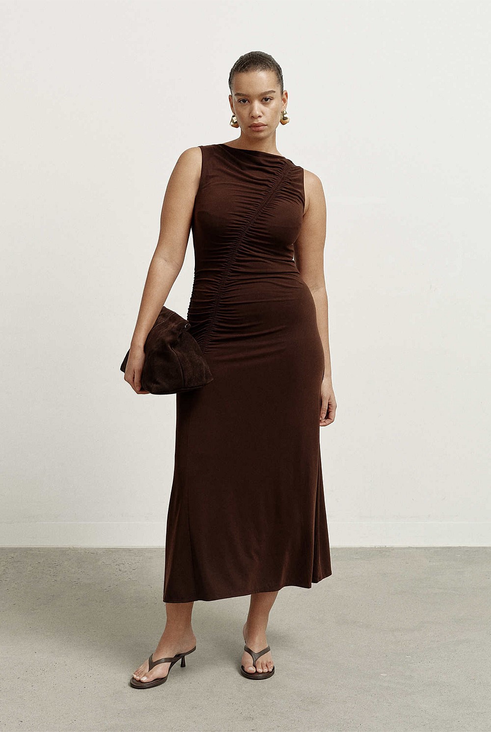 Asymmetric Gather Dress