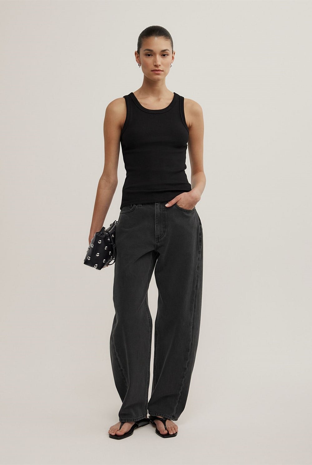 Seam Detail Rib Tank Top