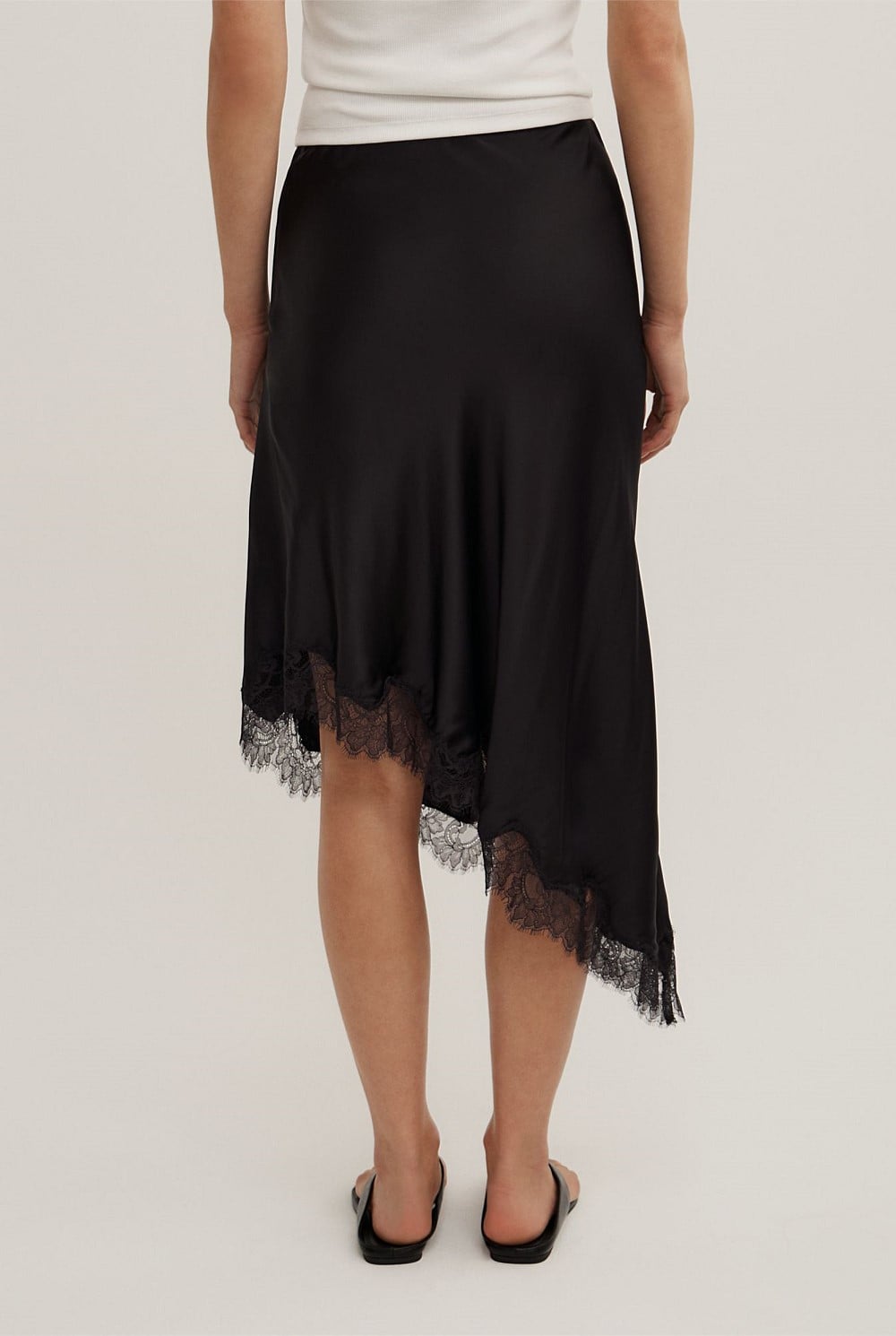 Asymmetric Lace Skirt