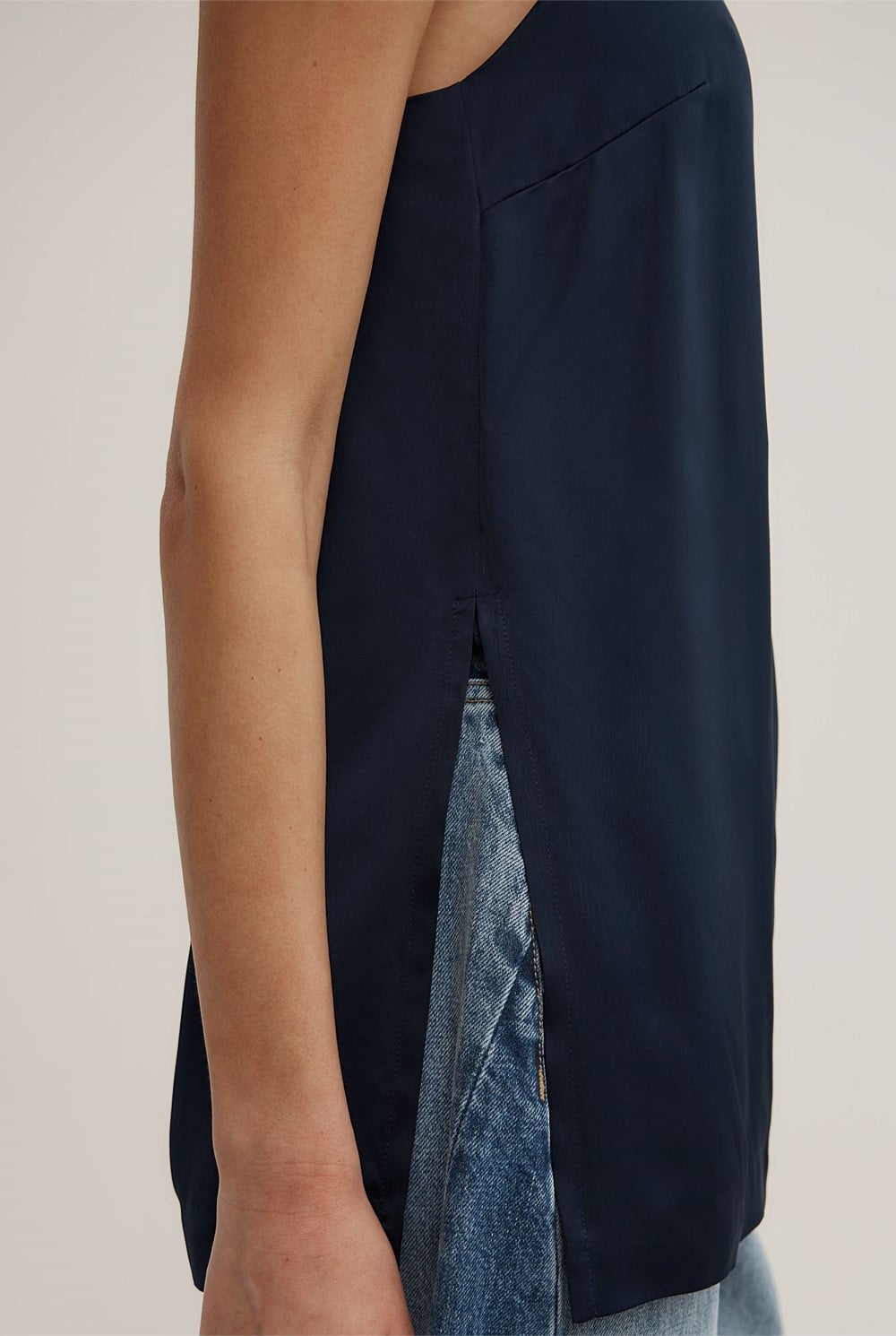 Satin Tunic Top