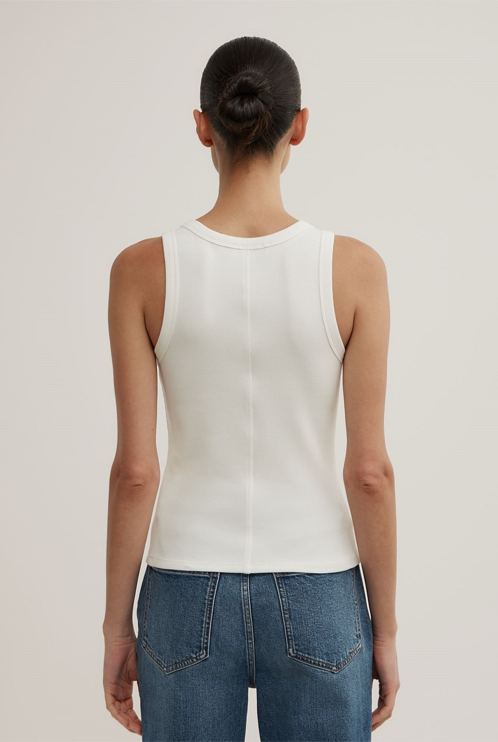 Seam Detail Rib Tank Top