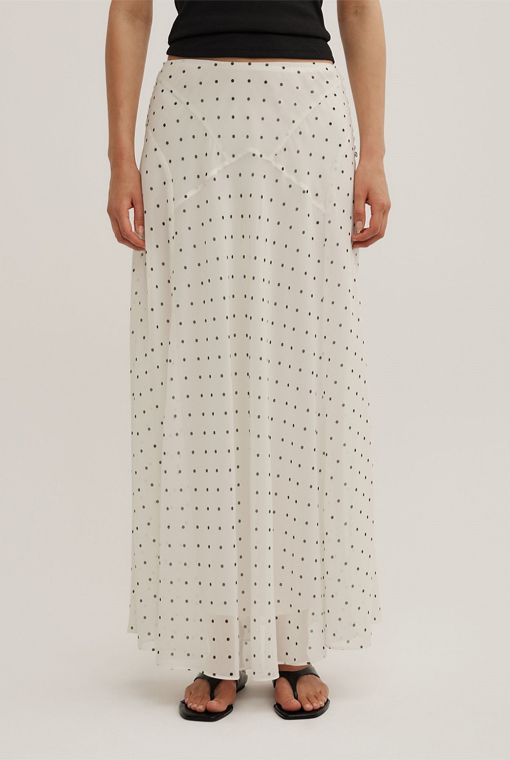 Basque Maxi Skirt