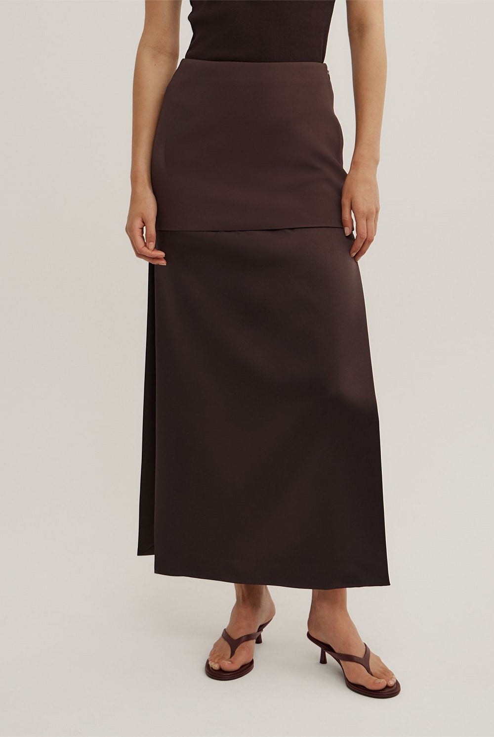 Layered Midi Skirt