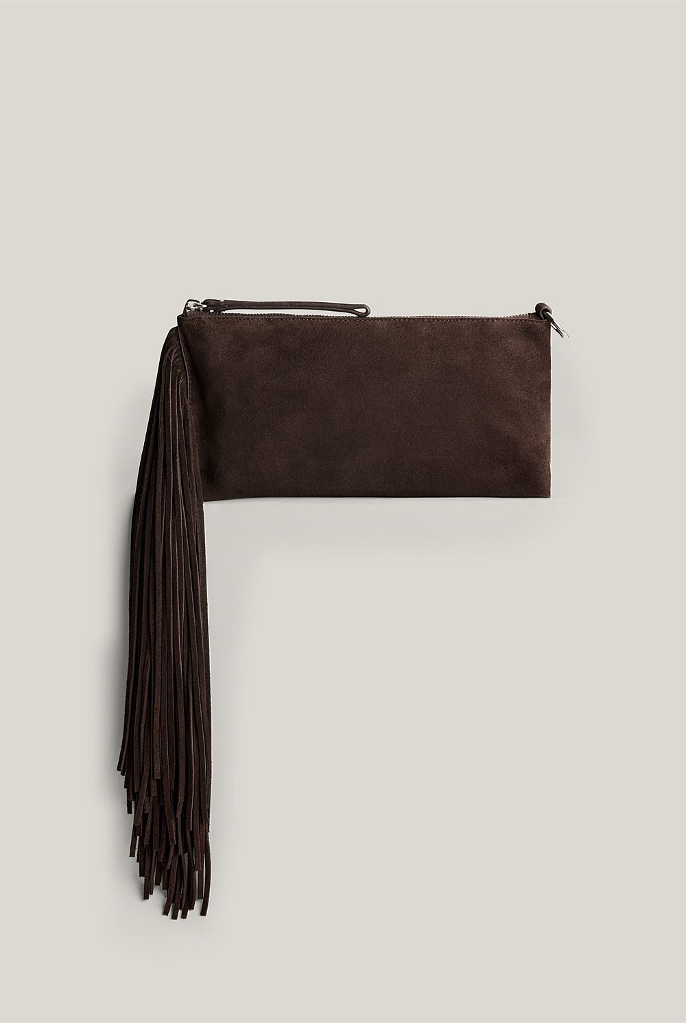 Dakota Fringe Leather Clutch
