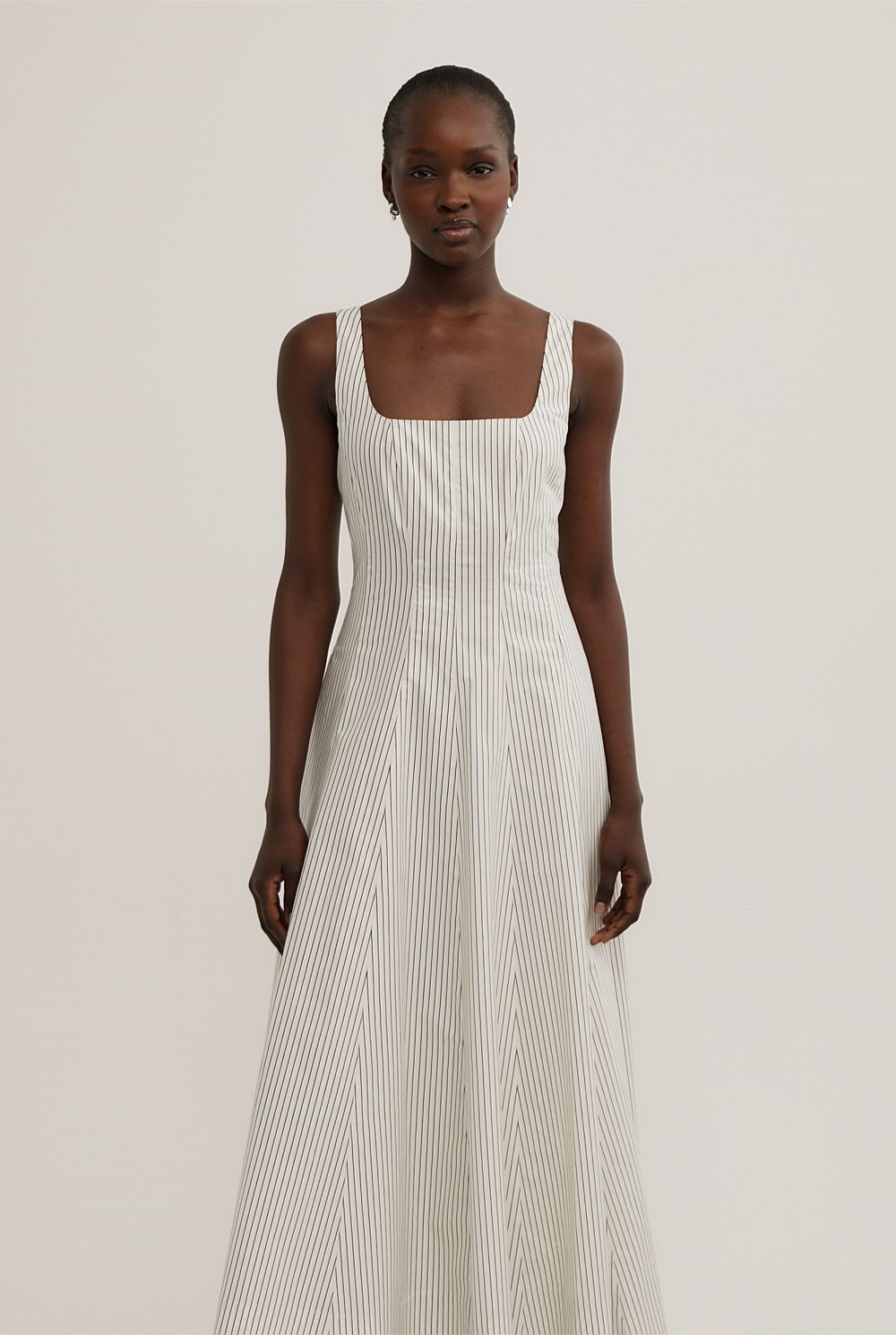 Seam Detail Midi Dress