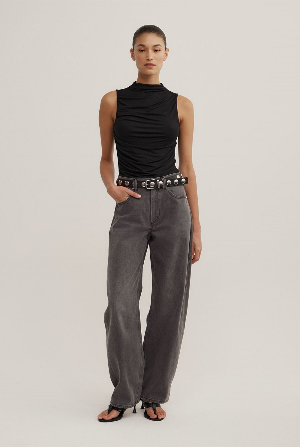 Gathered Jersey Top