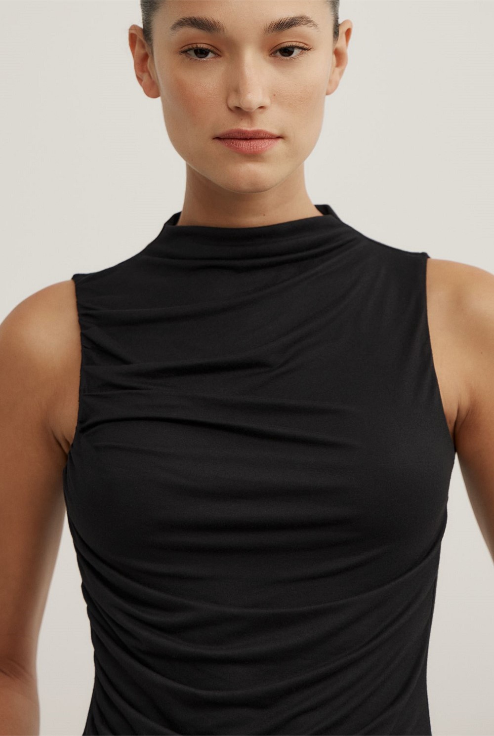 Gathered Jersey Top