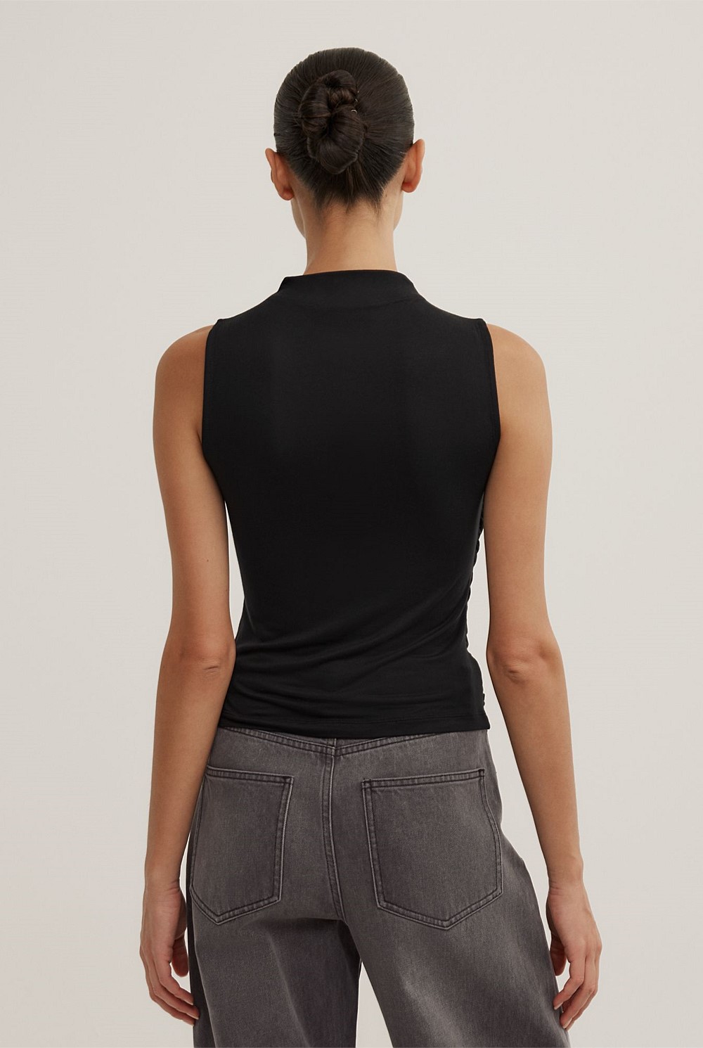 Gathered Jersey Top