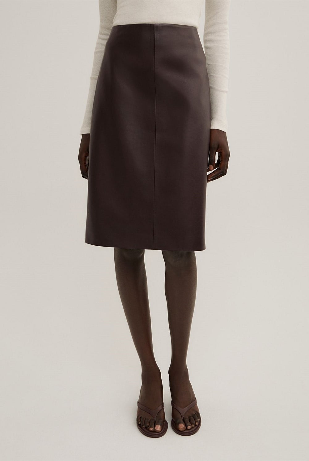 Split Back Midi Skirt