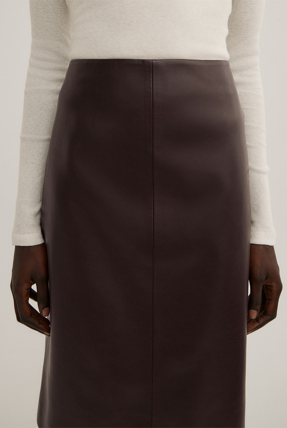 Split Back Midi Skirt