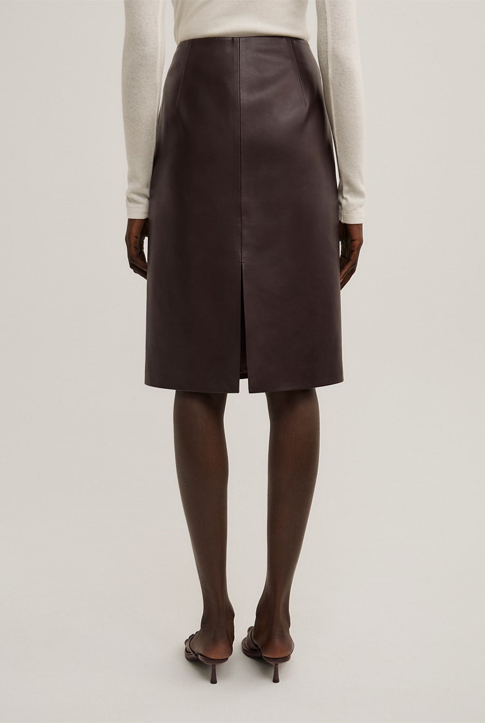 Split Back Midi Skirt