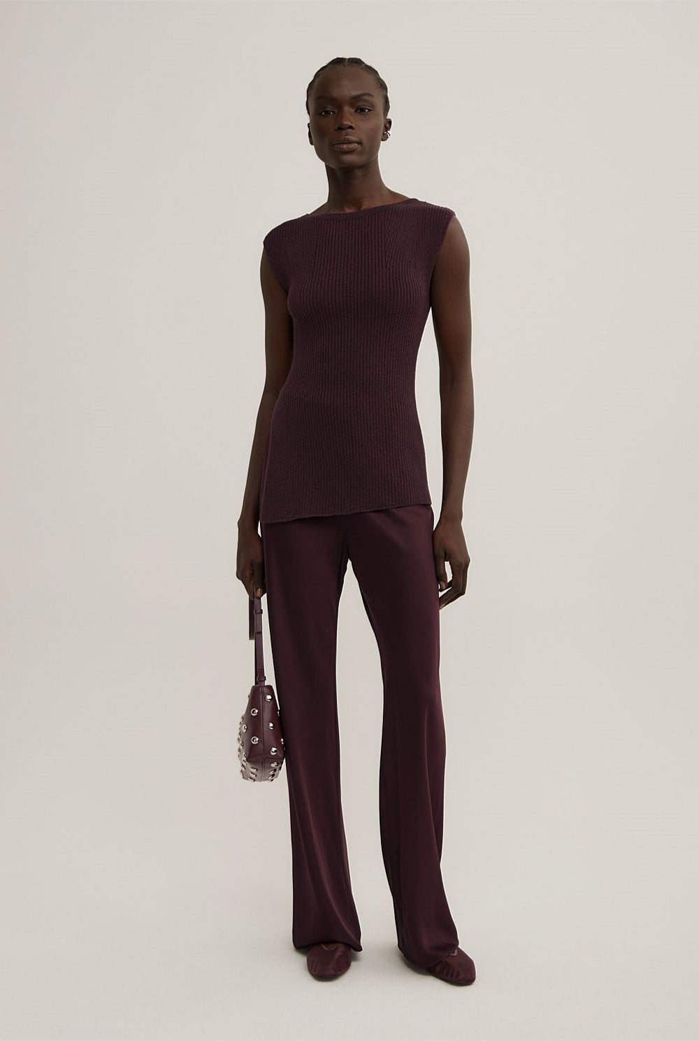 Asymmetric Hem Knit Tank