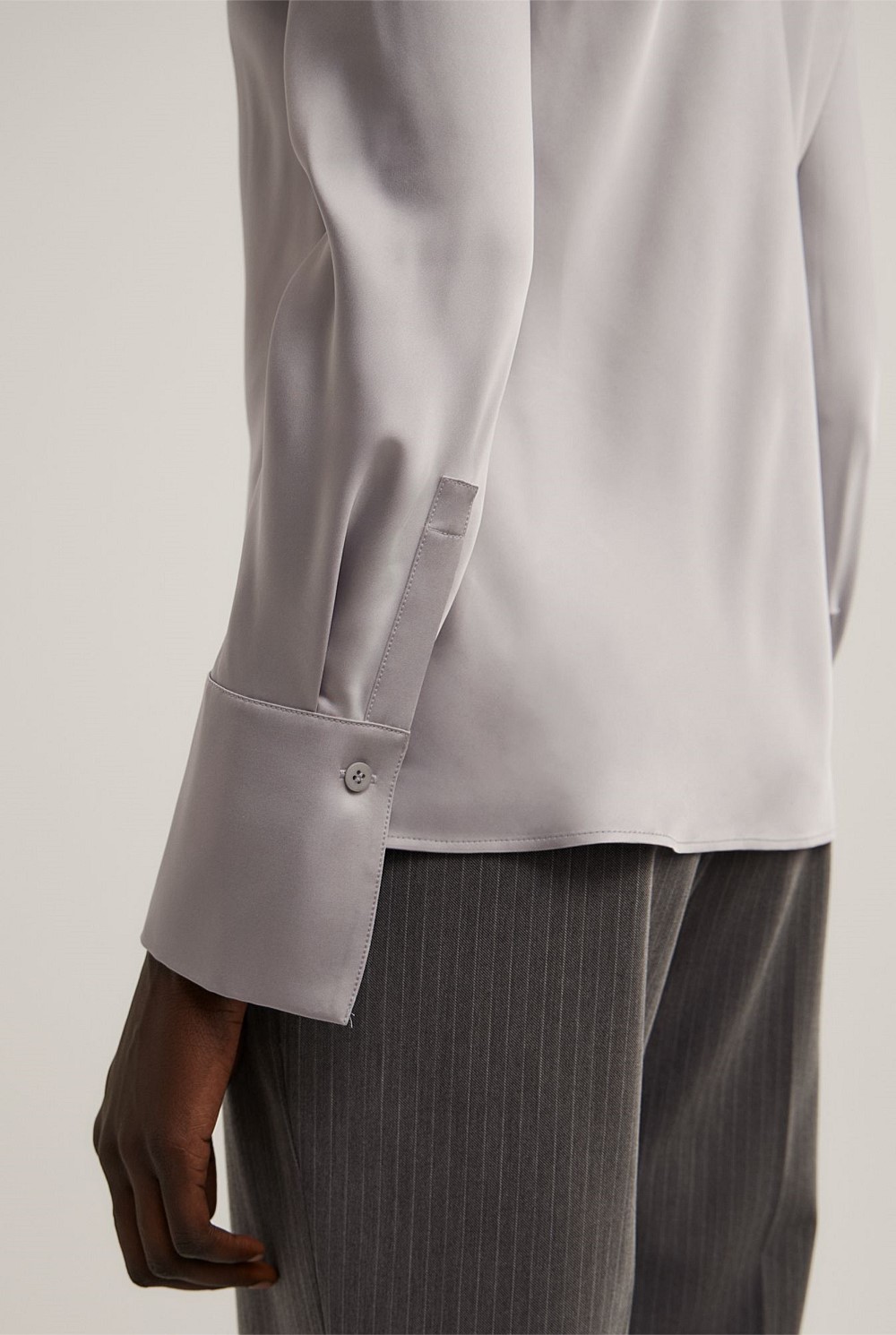 Slim Satin Shirt