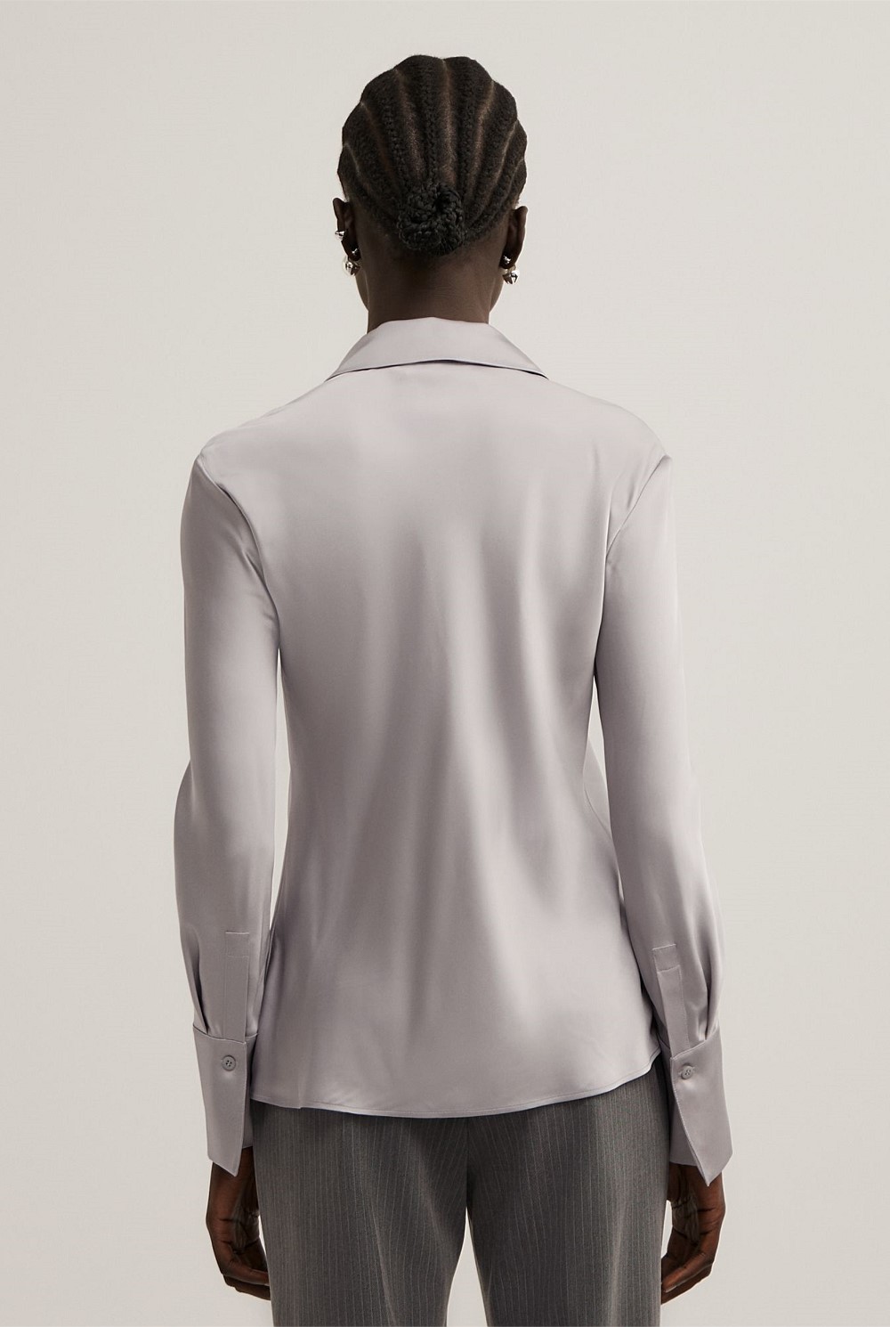 Slim Satin Shirt