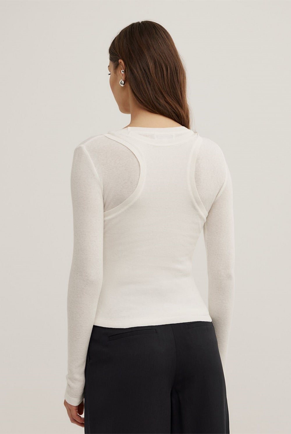Long Sleeve Overlay Top