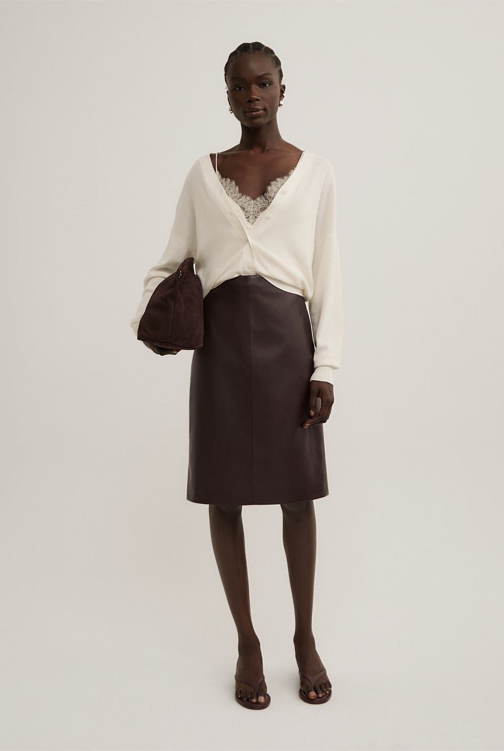 Relaxed V-Neck Cardigan