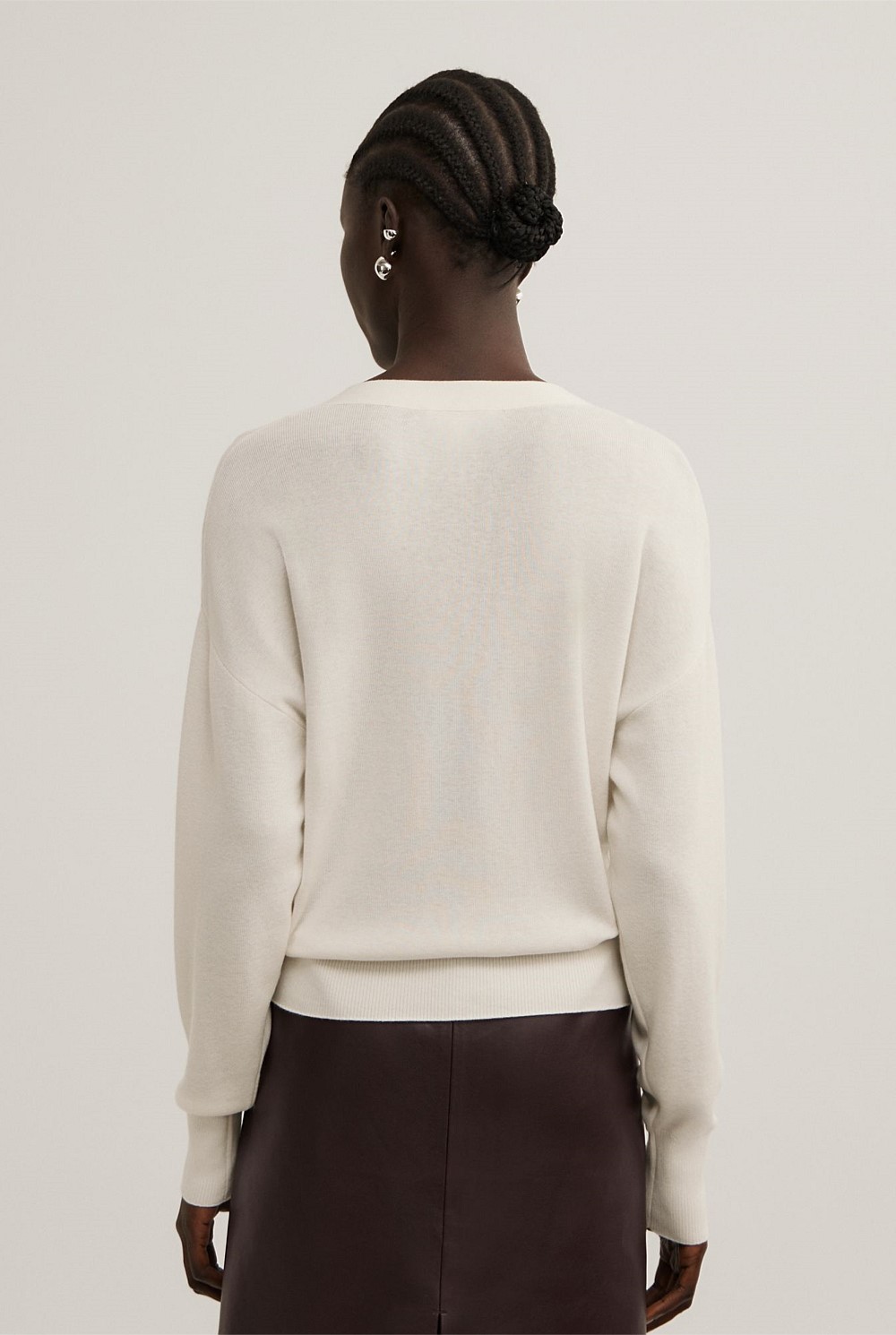 Relaxed V-Neck Cardigan