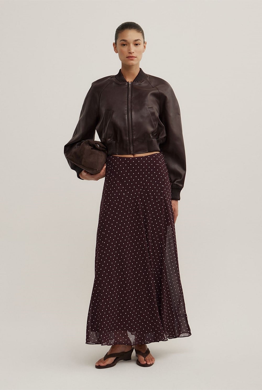 Basque Maxi Skirt