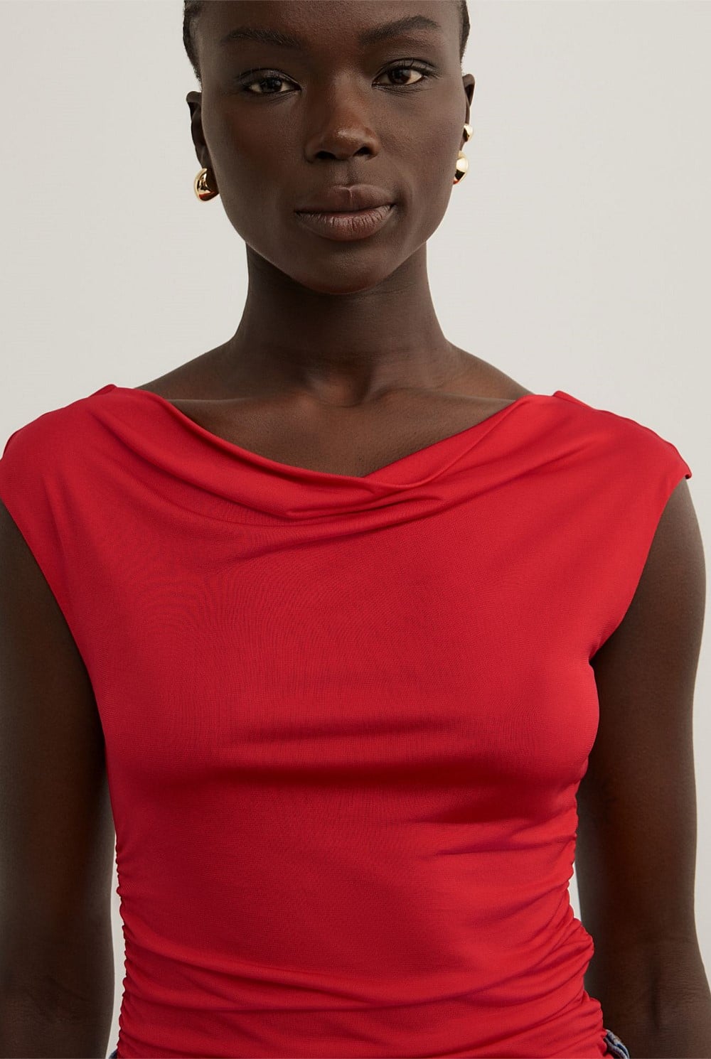 Draped Jersey T-Shirt