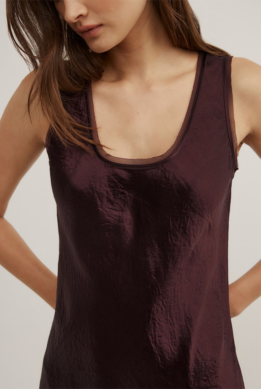 Scoop Neck Slip Dress