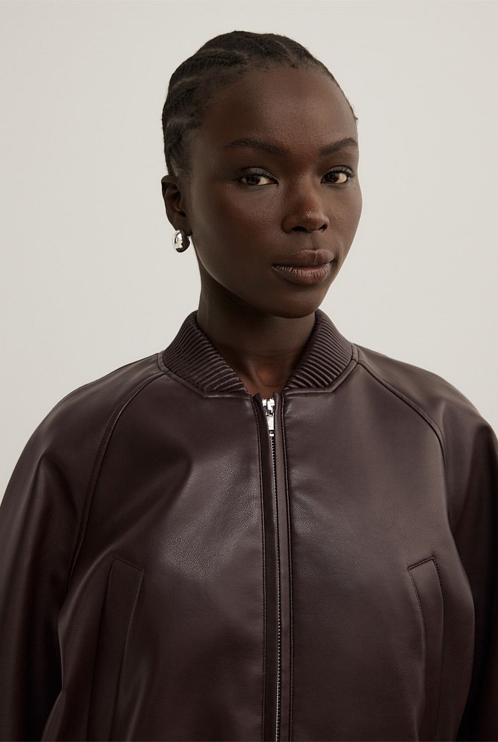 Cropped Bomber Jacket