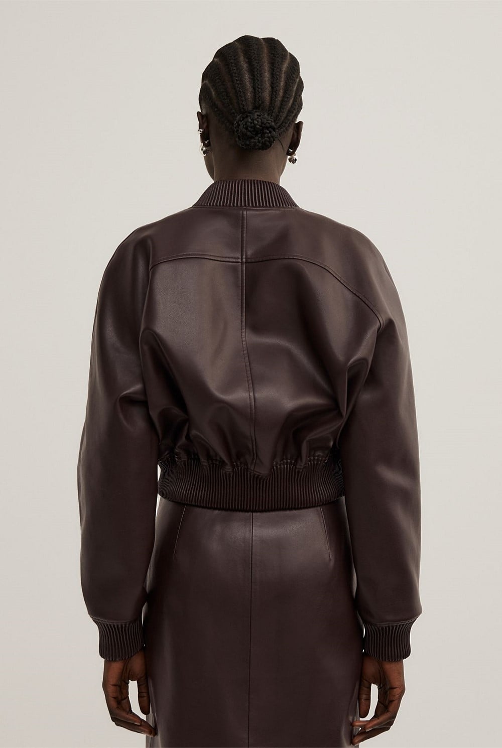 Cropped Bomber Jacket