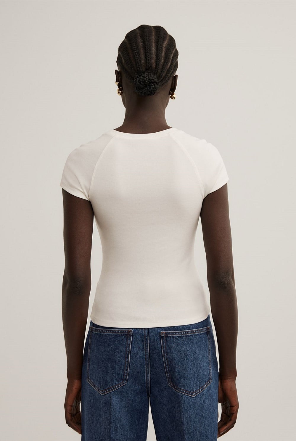 Raglan Sleeve Fitted T-Shirt
