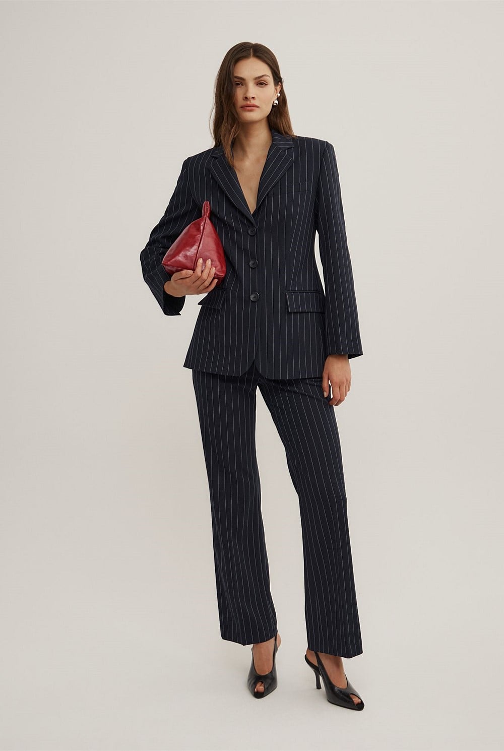 Pinstripe Blazer