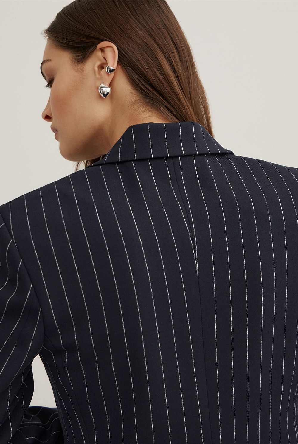 Pinstripe Blazer
