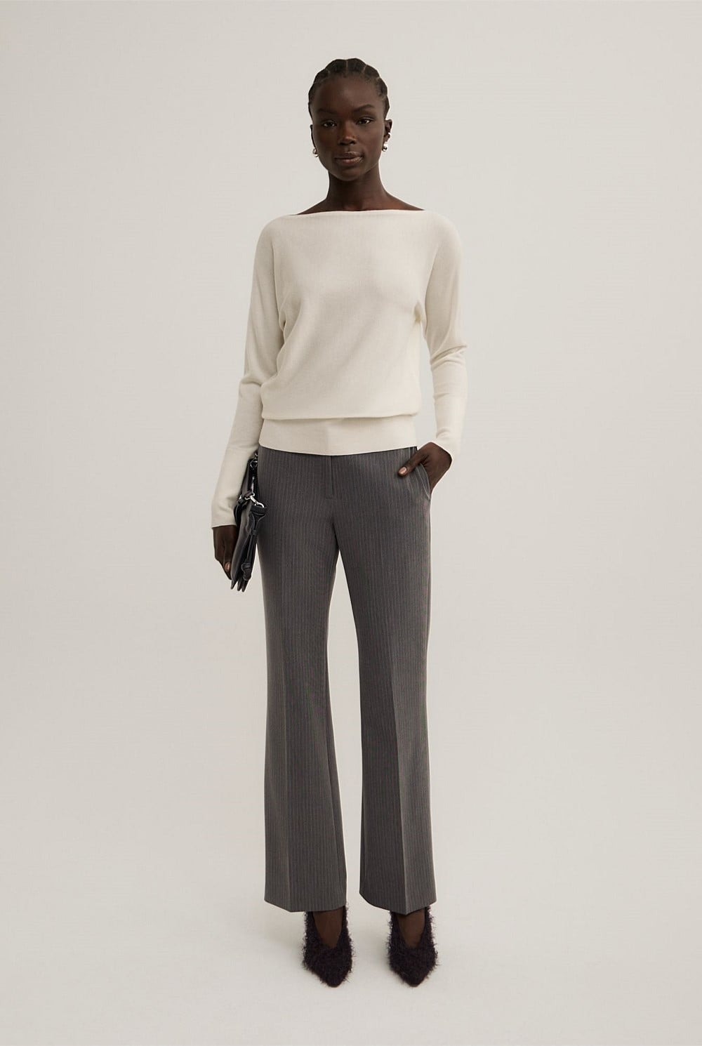 Merino Boat Neck Knit