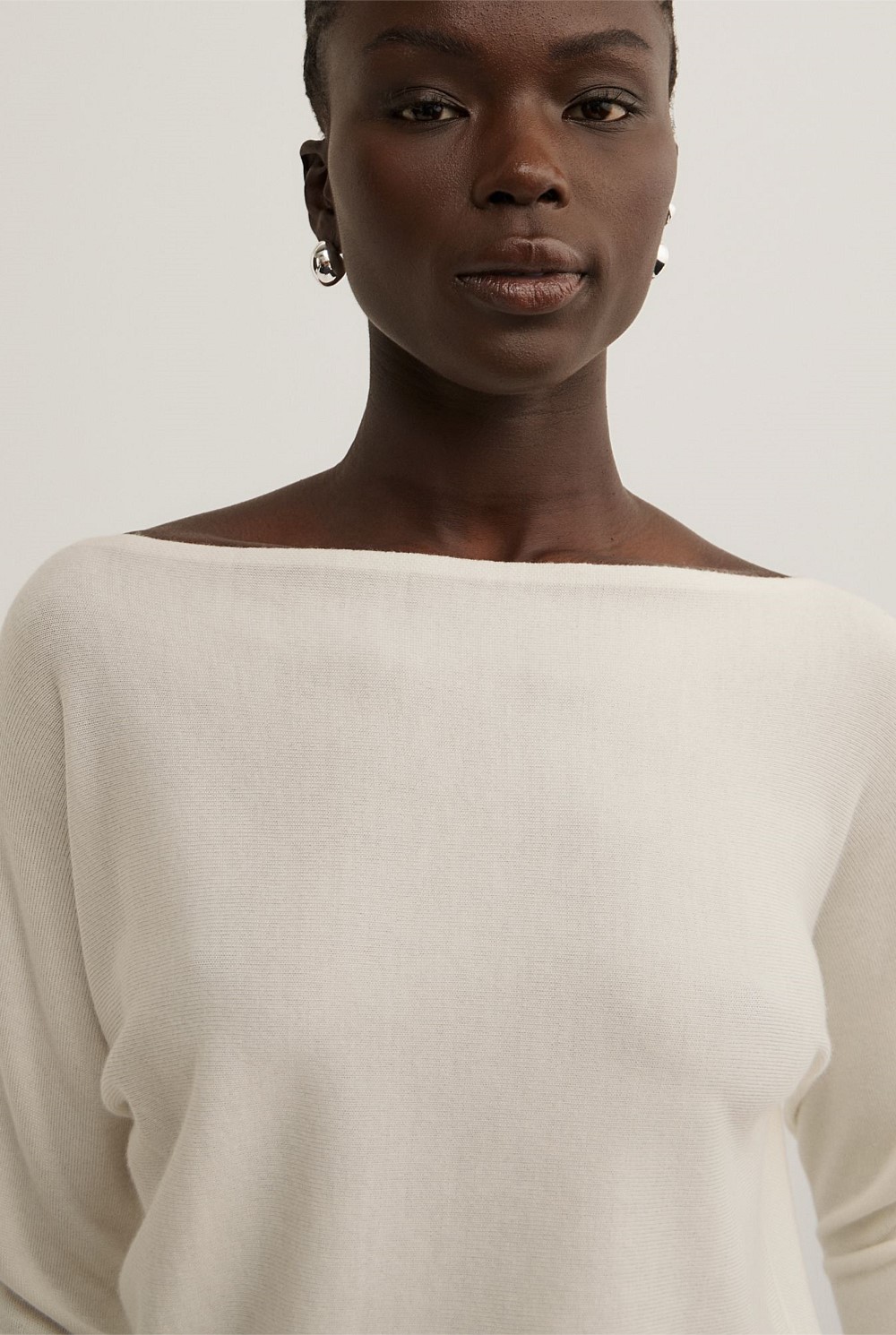 Merino Boat Neck Knit