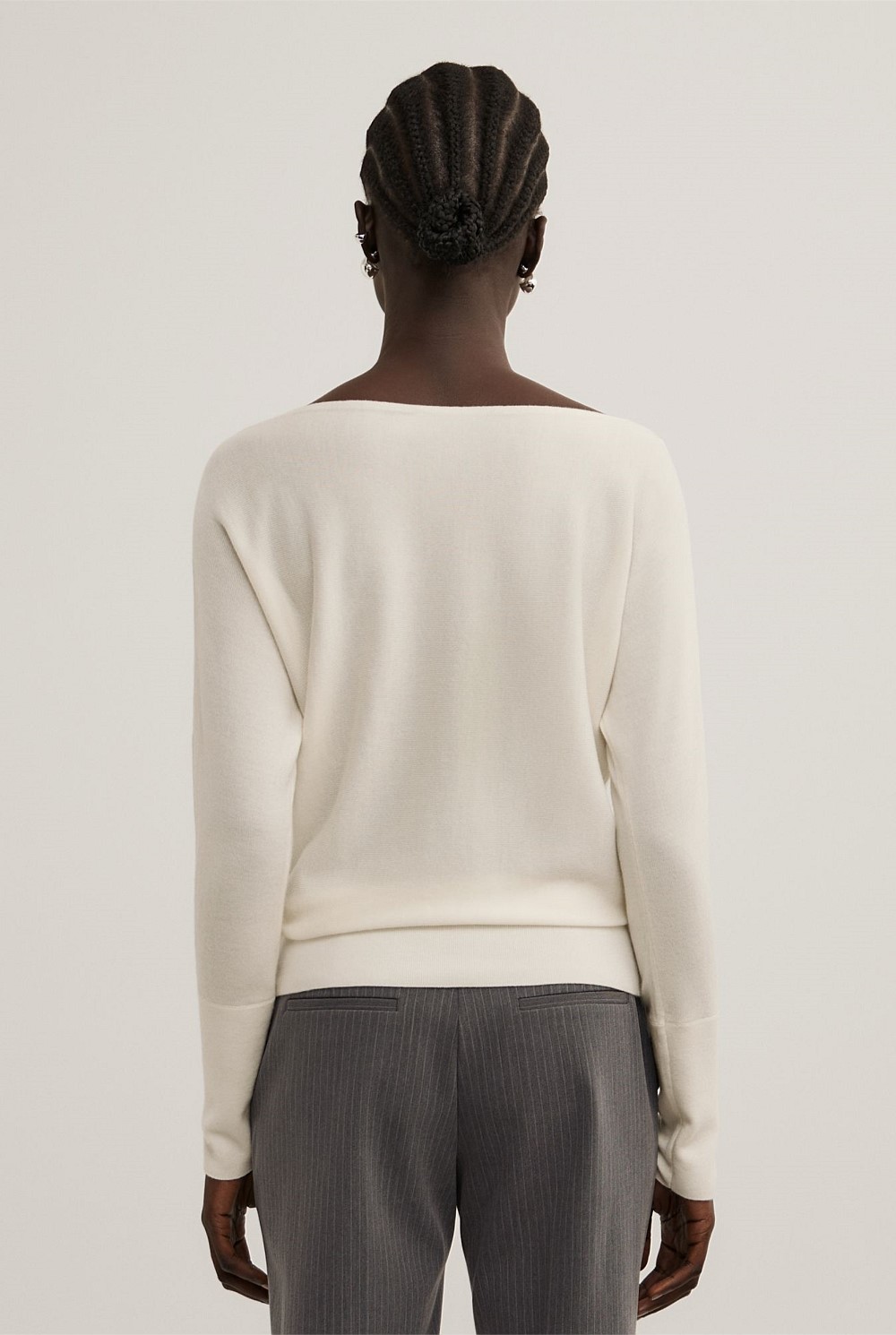 Merino Boat Neck Knit