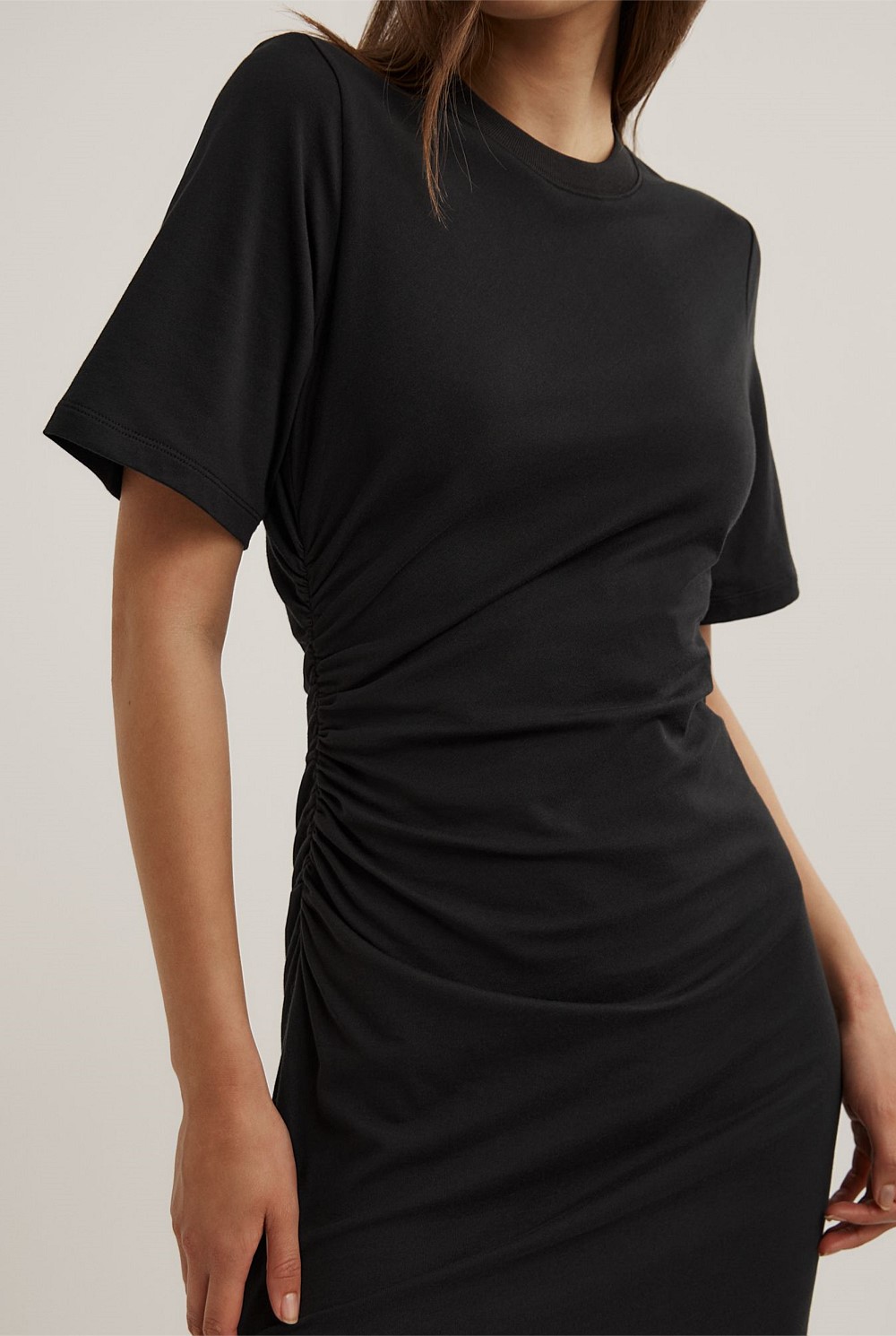 Gather T-Shirt Dress