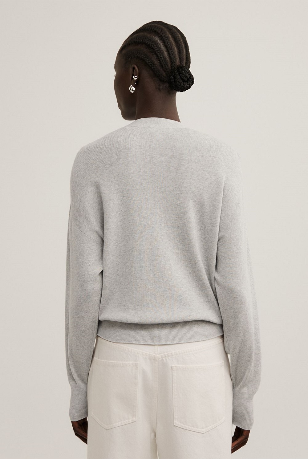 Relaxed V-Neck Cardigan