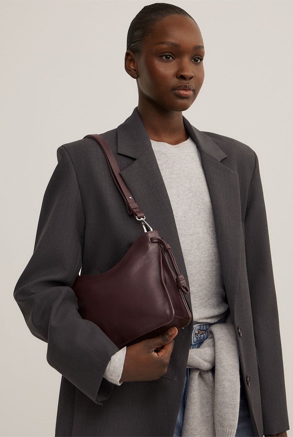 Kayla Leather Shoulder Bag