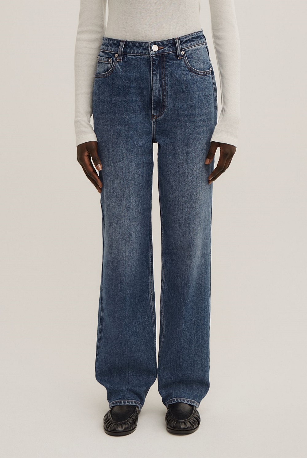 Full Length Straight Jeans