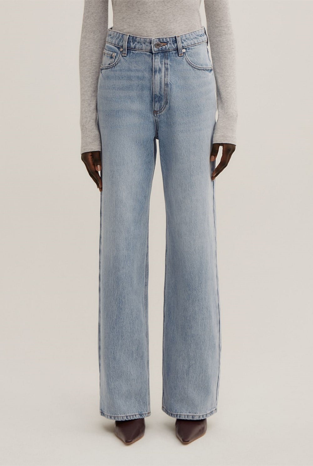 Full Length Straight Jeans