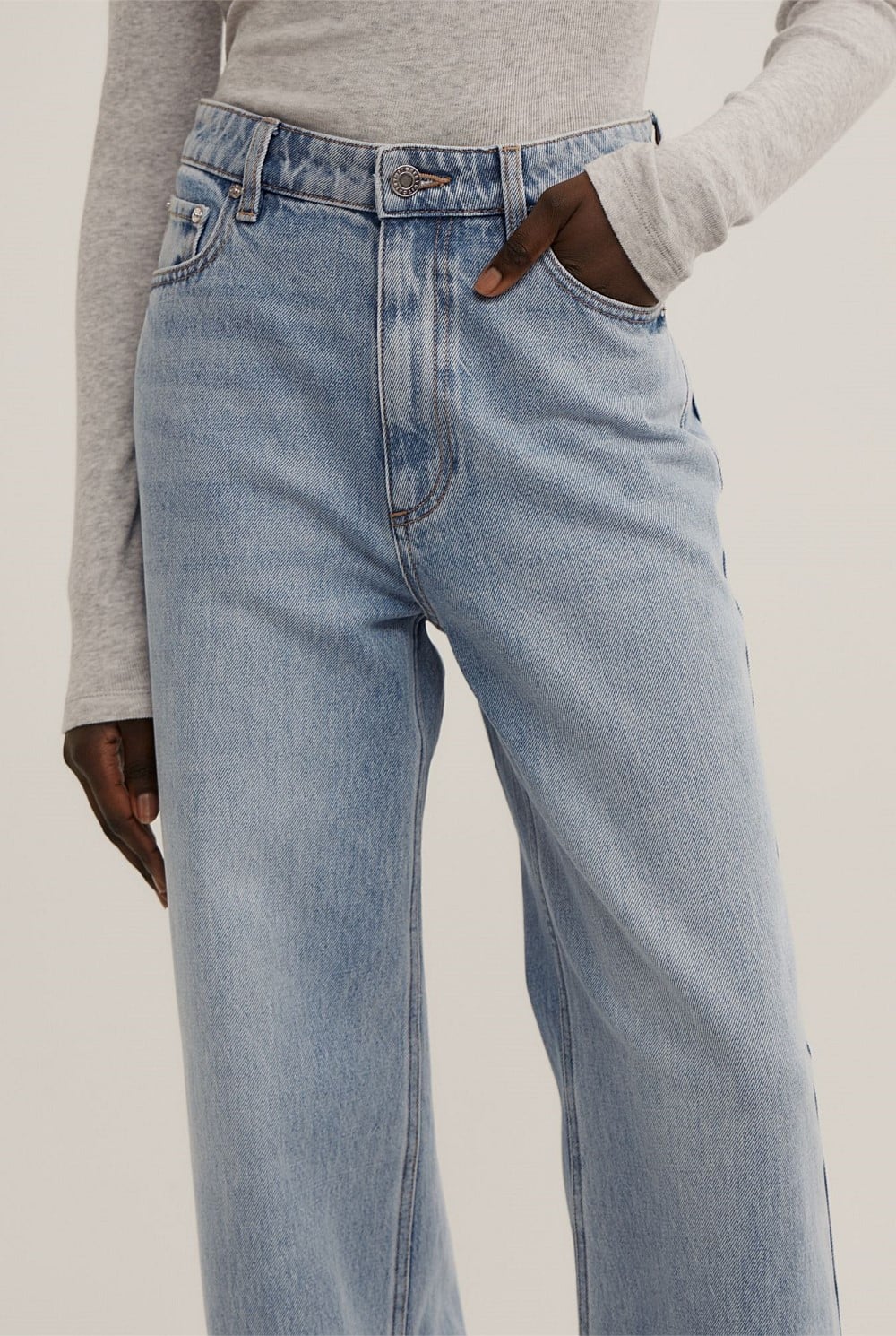 Full Length Straight Jeans