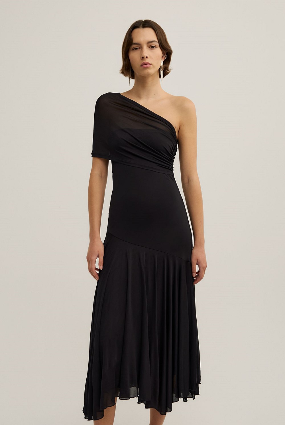 Wrapped Shoulder Dress