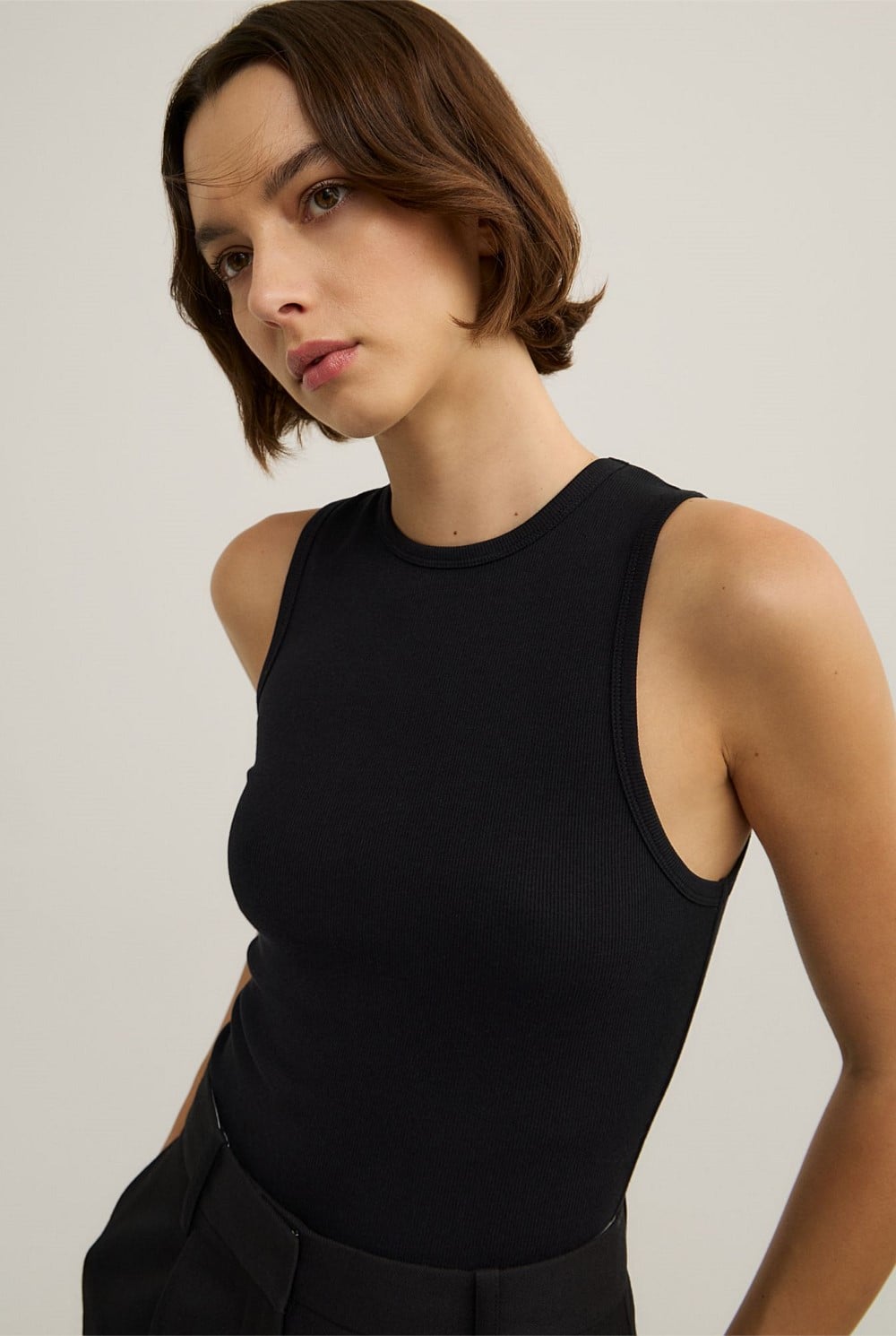 High Front Tank Top