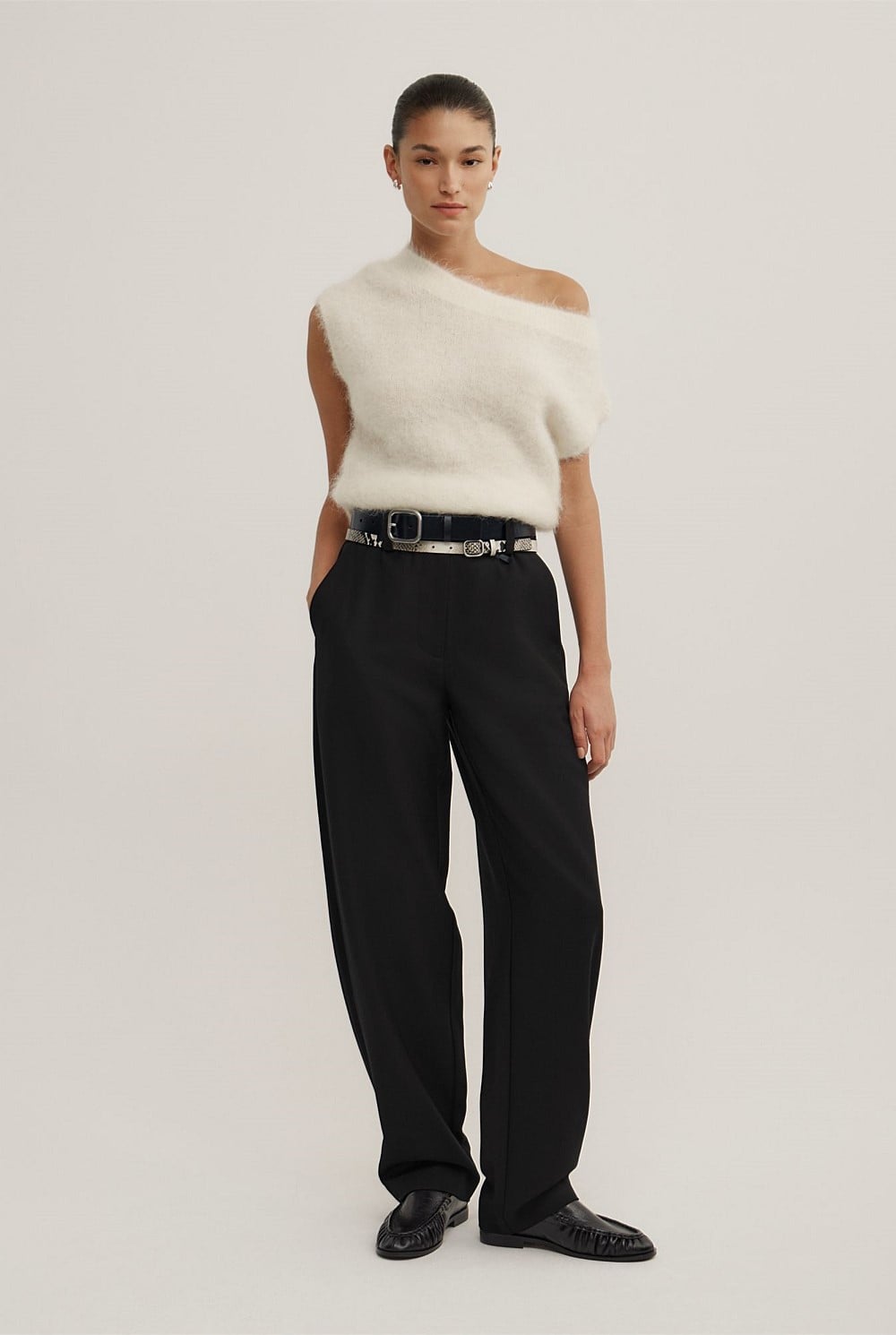 Asymmetric Fluffy Top