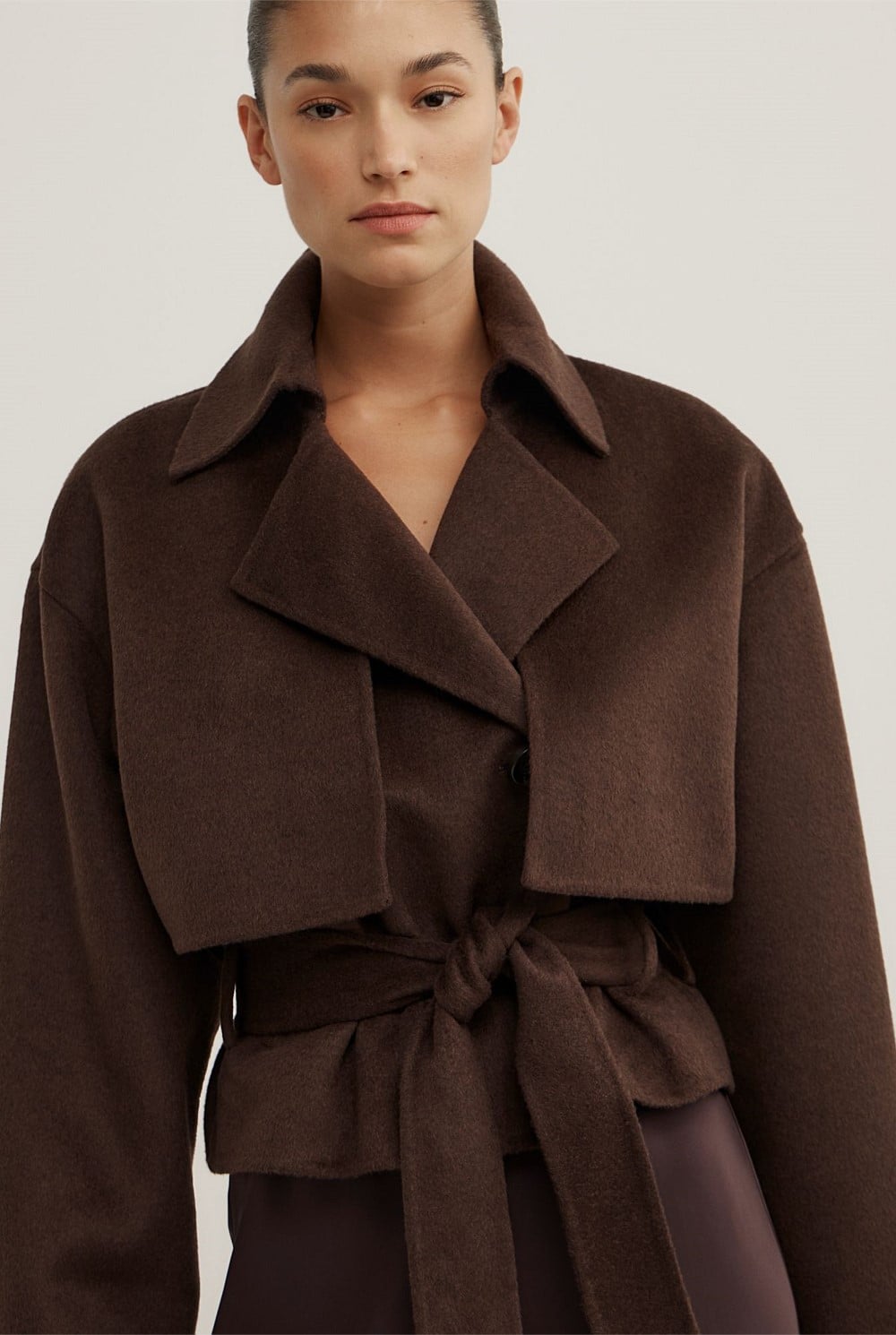 Cropped Trench Coat