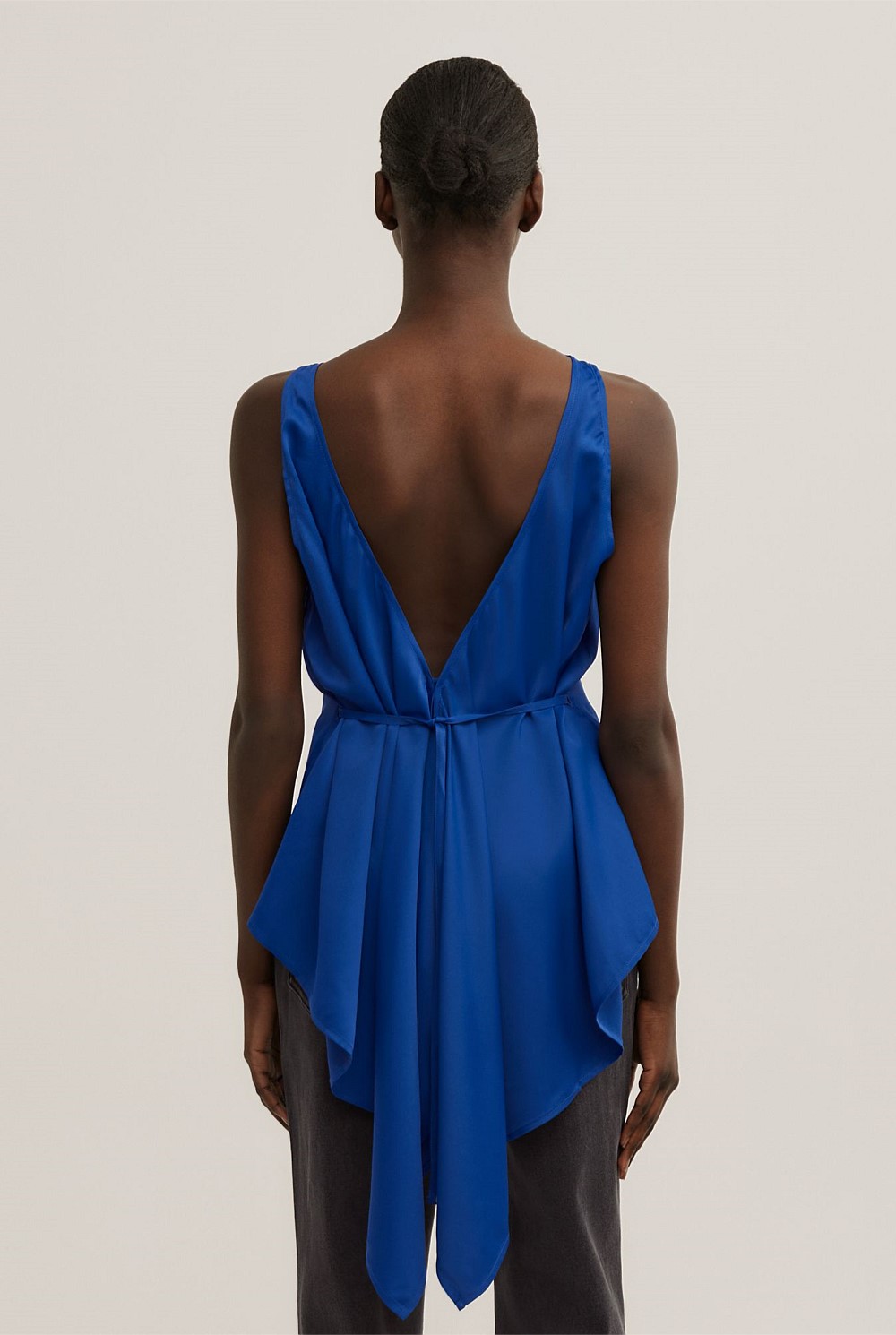 Back Ruffle Tank Top