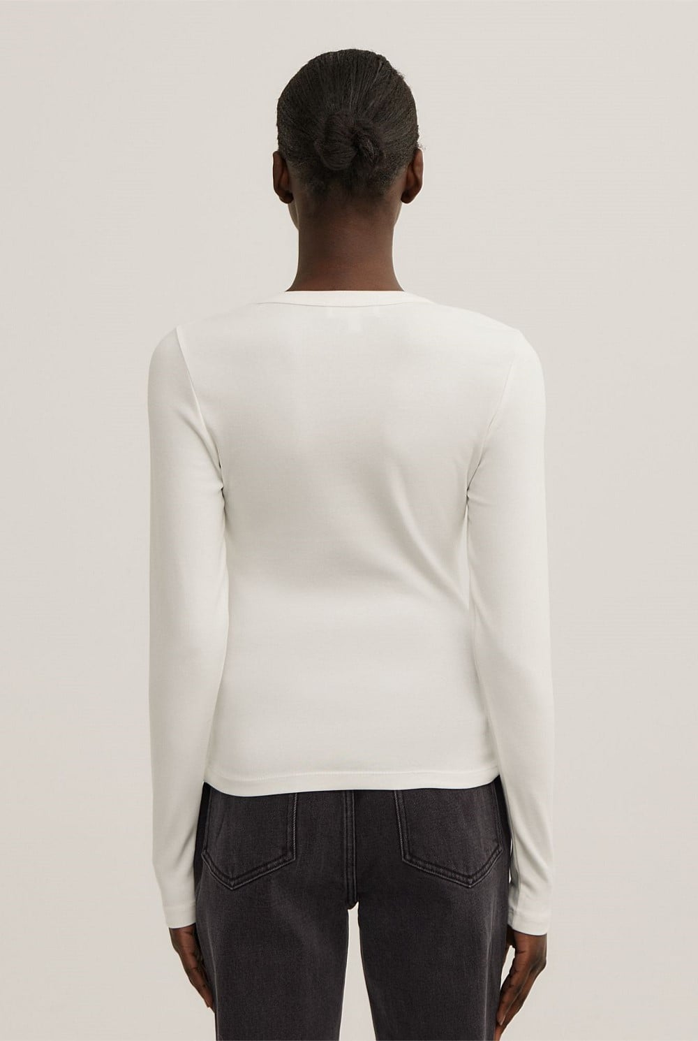 V-Neck Long Sleeve Top