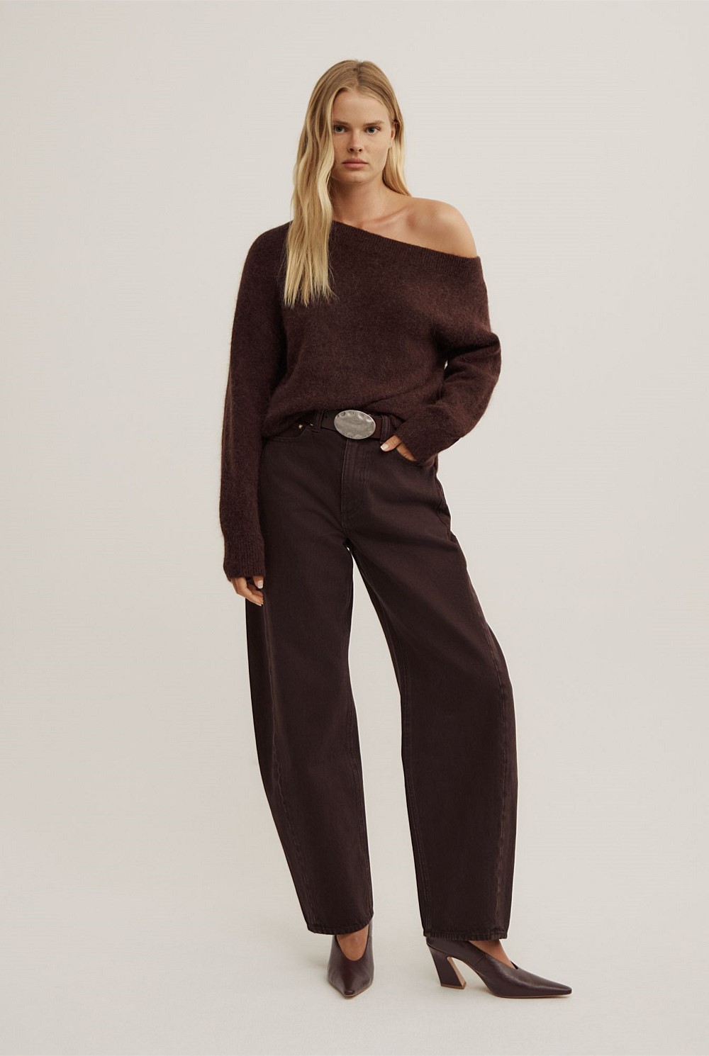 Fluffy Asymmetric Knit