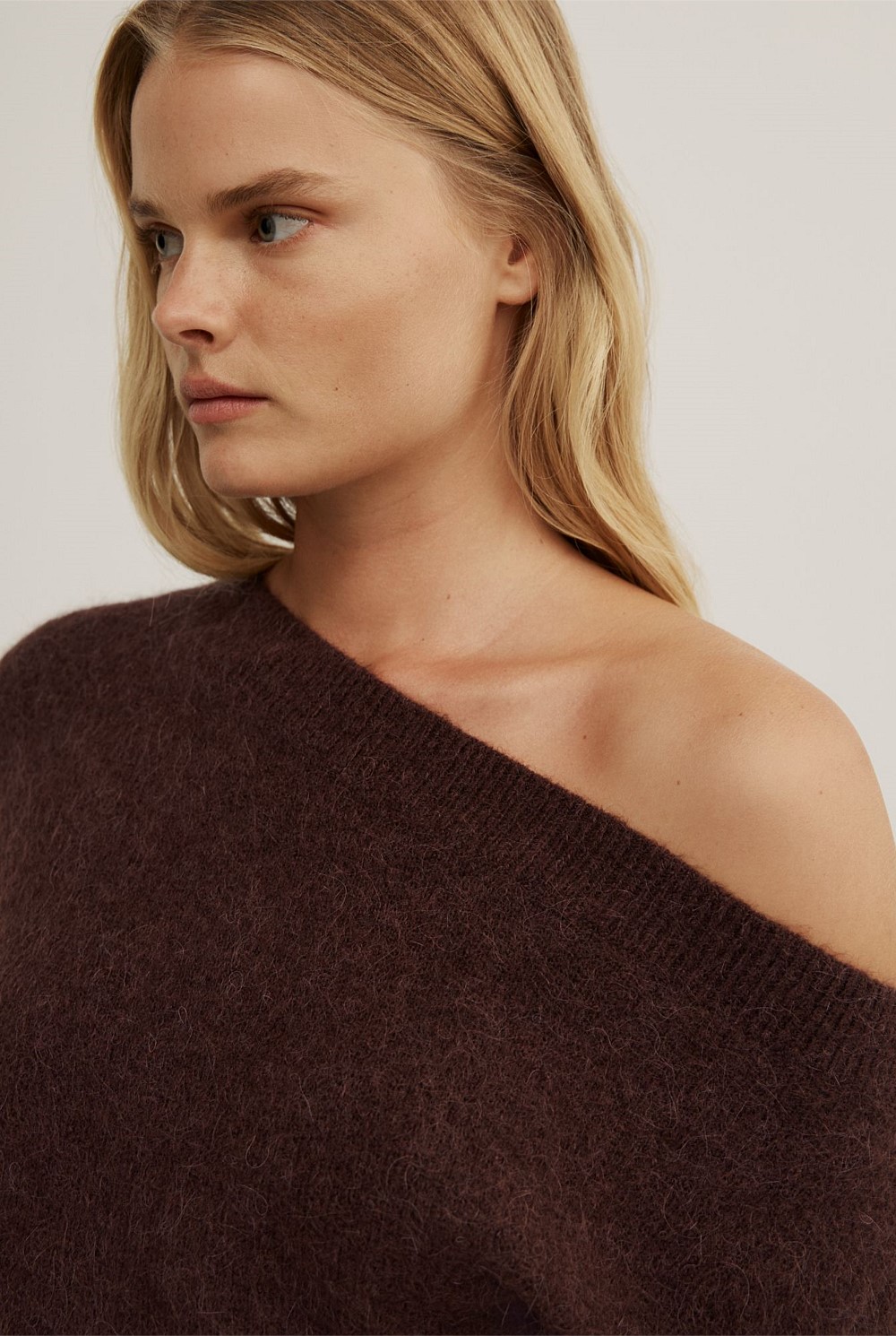 Fluffy Asymmetric Knit