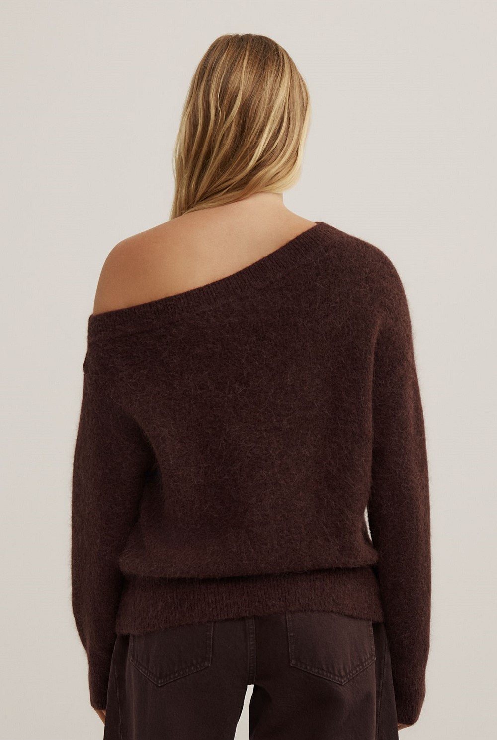 Fluffy Asymmetric Knit