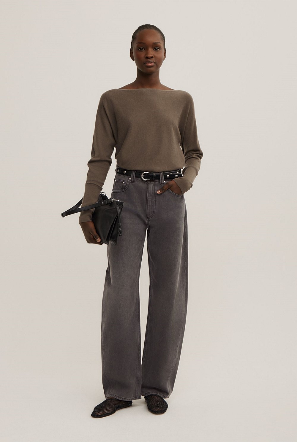 Merino Boat Neck Knit